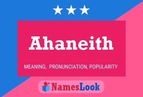 Ahaneith Name Poster