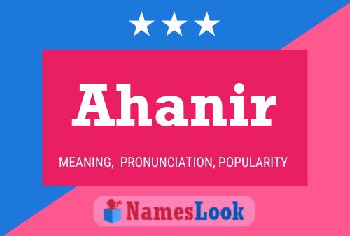 Ahanir Name Poster