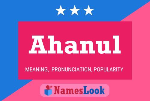 Ahanul Name Poster