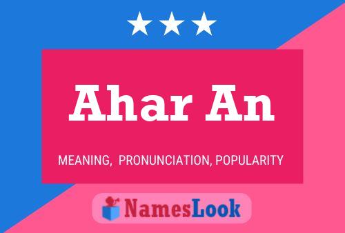 Ahar An Name Poster