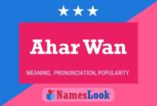 Ahar Wan Name Poster