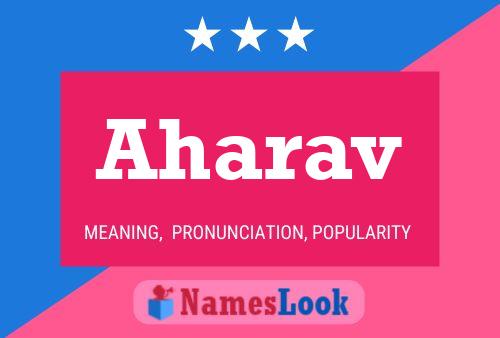 Aharav Name Poster