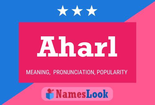 Aharl Name Poster