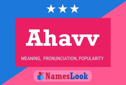 Ahavv Name Poster