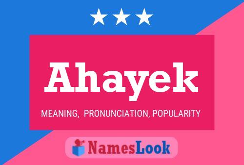 Ahayek Name Poster