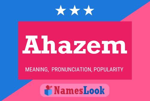 Ahazem Name Poster