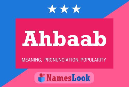 Ahbaab Name Poster