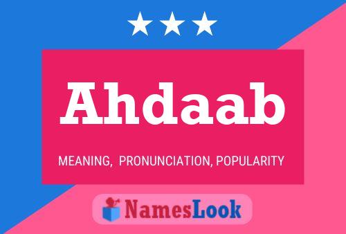 Ahdaab Name Poster