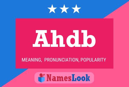 Ahdb Name Poster