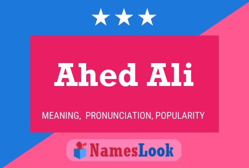 Ahed Ali Name Poster