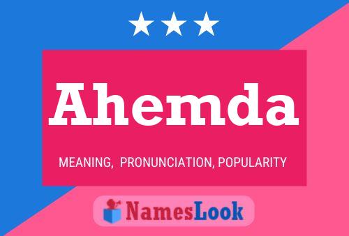 Ahemda Name Poster