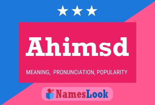 Ahimsd Name Poster