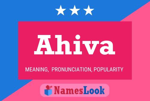 Ahiva Name Poster