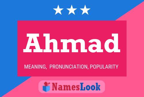 Ahmad Name Poster