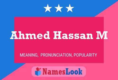 Ahmed Hassan M Name Poster