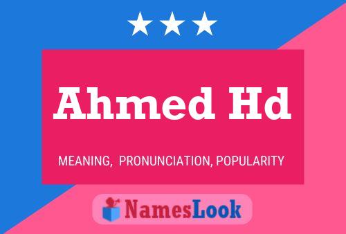 Ahmed Hd Name Poster