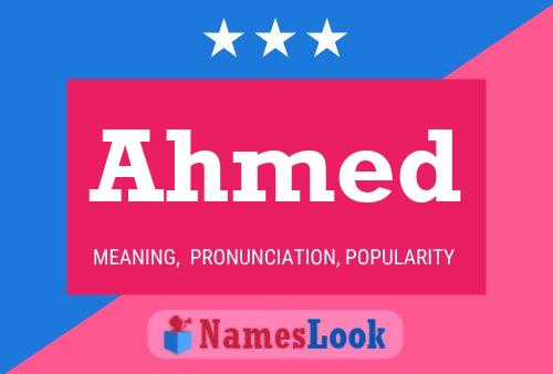 Ahmed Name Poster