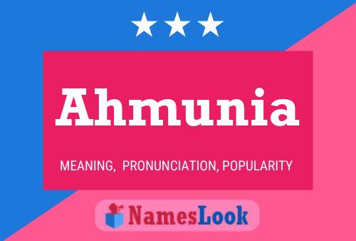 Ahmunia Name Poster