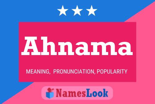 Ahnama Name Poster