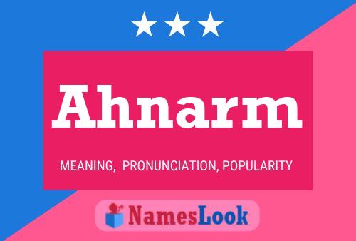 Ahnarm Name Poster