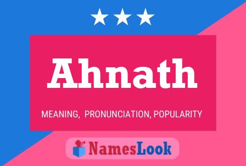 Ahnath Name Poster