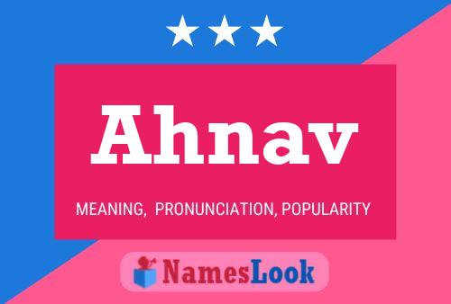 Ahnav Name Poster