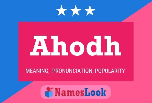 Ahodh Name Poster