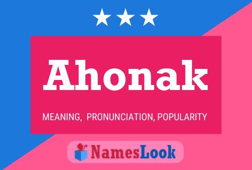 Ahonak Name Poster