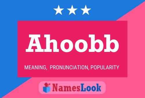 Ahoobb Name Poster