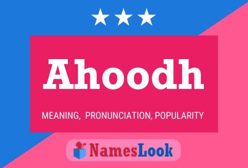 Ahoodh Name Poster