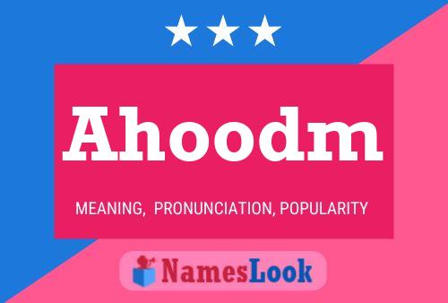 Ahoodm Name Poster