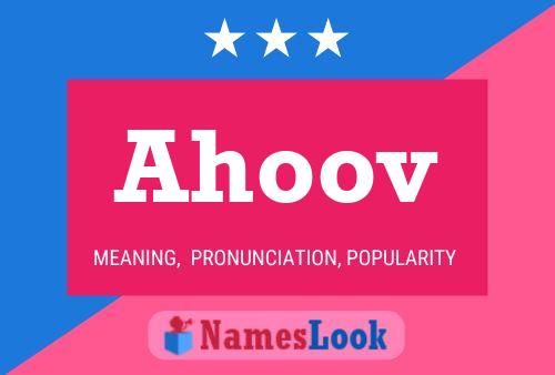 Ahoov Name Poster