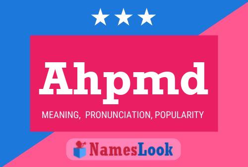 Ahpmd Name Poster