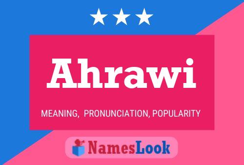 Ahrawi Name Poster