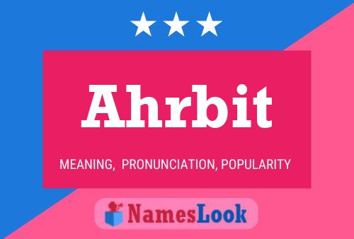 Ahrbit Name Poster