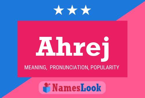 Ahrej Name Poster