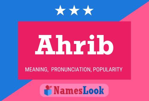 Ahrib Name Poster