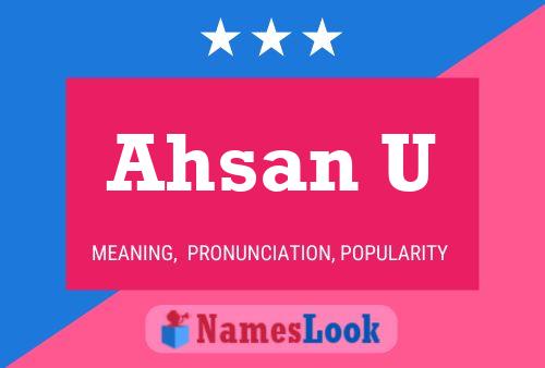 Ahsan U Name Poster