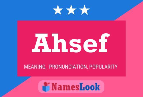 Ahsef Name Poster