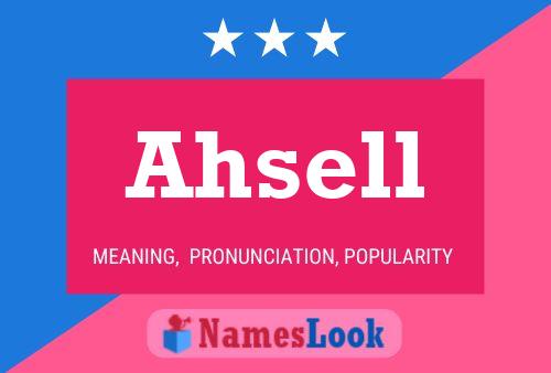 Ahsell Name Poster