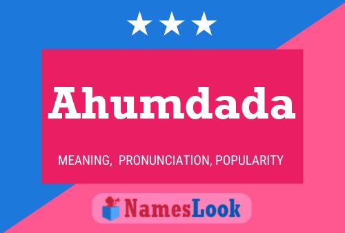 Ahumdada Name Poster