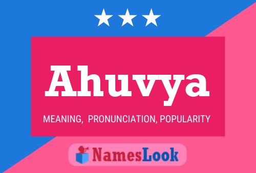 Ahuvya Name Poster