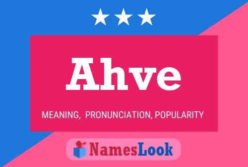 Ahve Name Poster