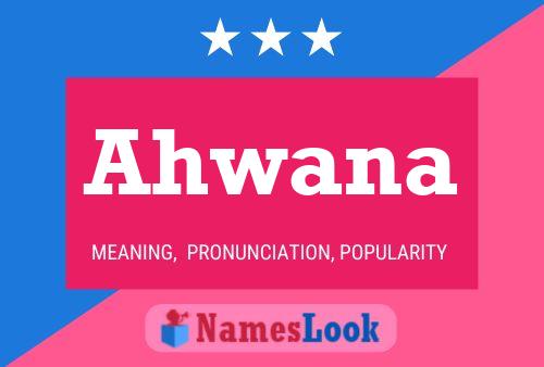 Ahwana Name Poster