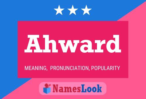 Ahward Name Poster