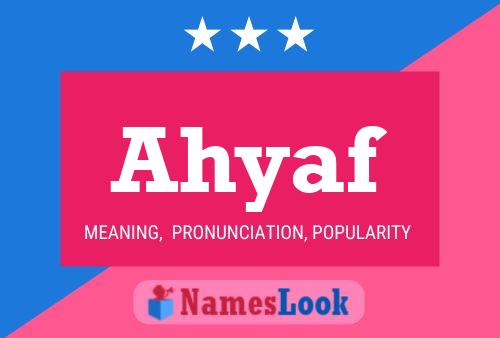 Ahyaf Name Poster