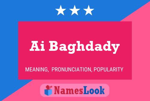 Ai Baghdady Name Poster