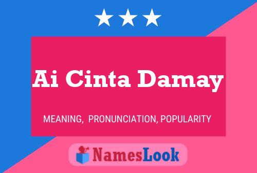 Ai Cinta Damay Name Poster