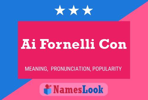 Ai Fornelli Con Name Poster