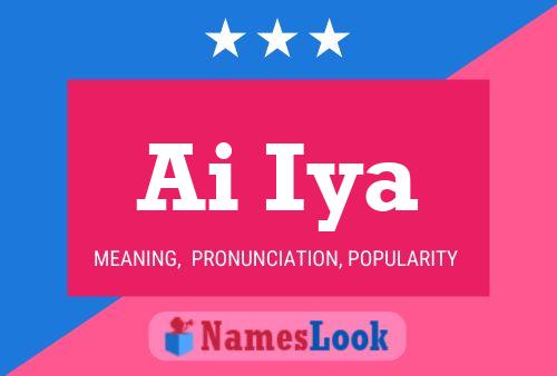 Ai Iya Name Poster